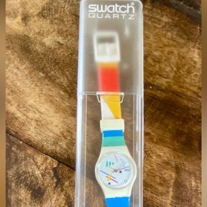 RARE Swatch Watch LW116 Nikolai Women's 25mm 1987 Vintage
